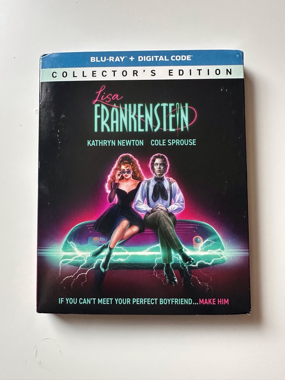 Lisa Frankenstein (Blu-ray + Digital w/ Slipcover, 2024) Kathryn Newton NEW